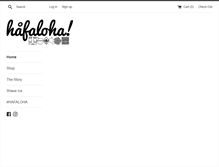 Tablet Screenshot of hafaloha.com